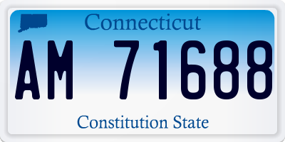 CT license plate AM71688