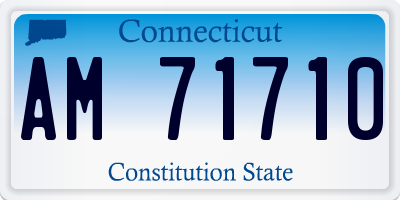 CT license plate AM71710