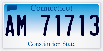 CT license plate AM71713