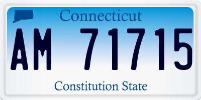 CT license plate AM71715