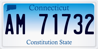 CT license plate AM71732