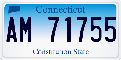 CT license plate AM71755
