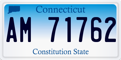 CT license plate AM71762