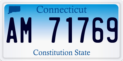 CT license plate AM71769