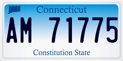 CT license plate AM71775