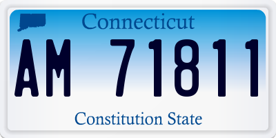 CT license plate AM71811