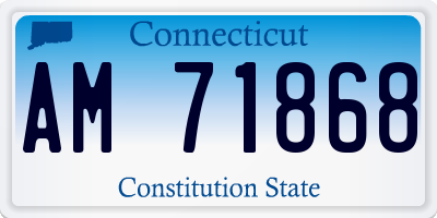 CT license plate AM71868
