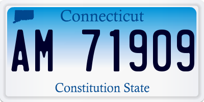 CT license plate AM71909
