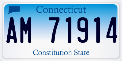 CT license plate AM71914