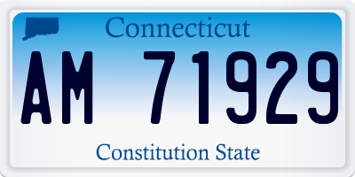 CT license plate AM71929