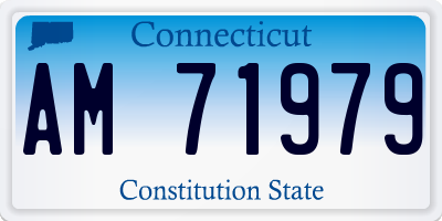 CT license plate AM71979