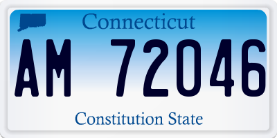 CT license plate AM72046