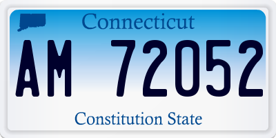 CT license plate AM72052