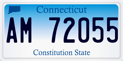 CT license plate AM72055