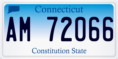 CT license plate AM72066