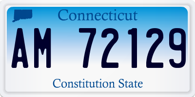 CT license plate AM72129