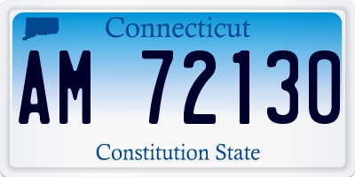 CT license plate AM72130