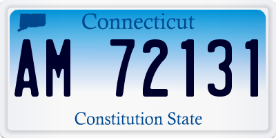 CT license plate AM72131