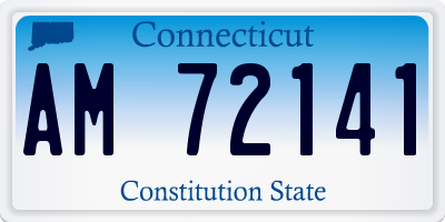 CT license plate AM72141