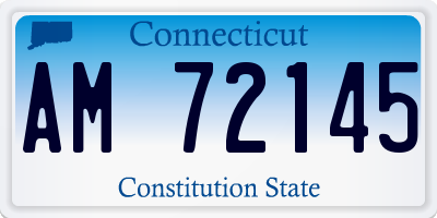CT license plate AM72145