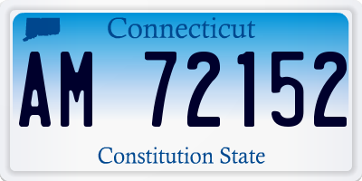 CT license plate AM72152