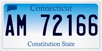 CT license plate AM72166