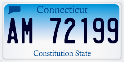 CT license plate AM72199