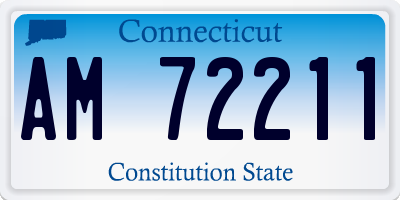 CT license plate AM72211