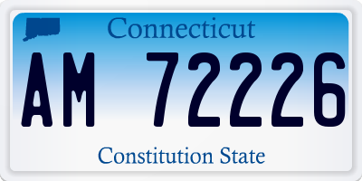 CT license plate AM72226
