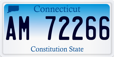 CT license plate AM72266