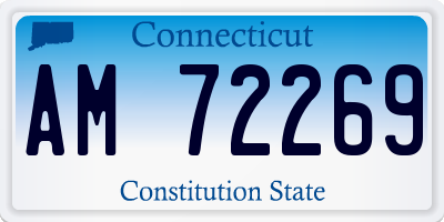 CT license plate AM72269