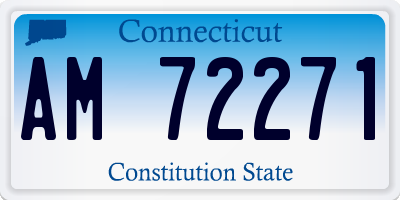 CT license plate AM72271