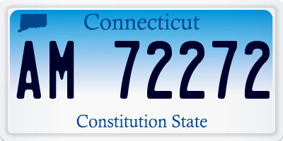 CT license plate AM72272