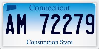 CT license plate AM72279