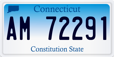 CT license plate AM72291