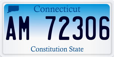 CT license plate AM72306