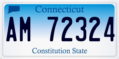 CT license plate AM72324