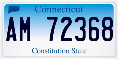 CT license plate AM72368