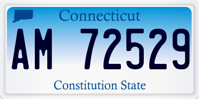 CT license plate AM72529