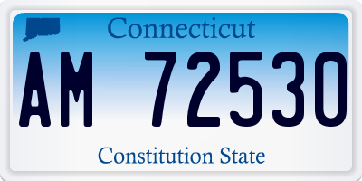 CT license plate AM72530