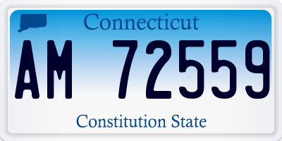 CT license plate AM72559