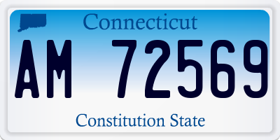 CT license plate AM72569