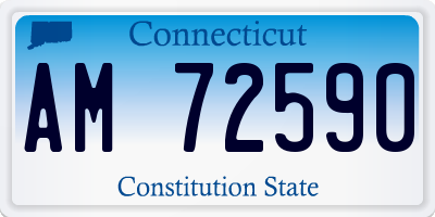 CT license plate AM72590