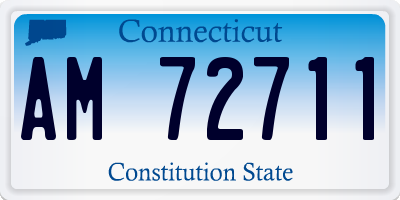 CT license plate AM72711