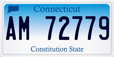 CT license plate AM72779