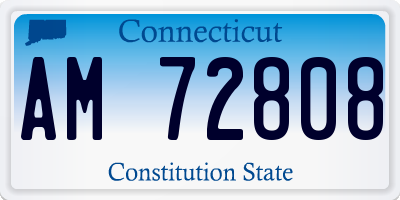 CT license plate AM72808