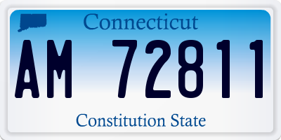 CT license plate AM72811