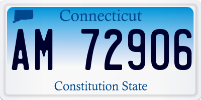 CT license plate AM72906