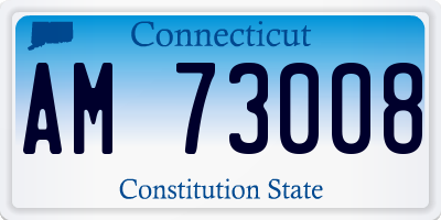 CT license plate AM73008