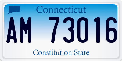 CT license plate AM73016